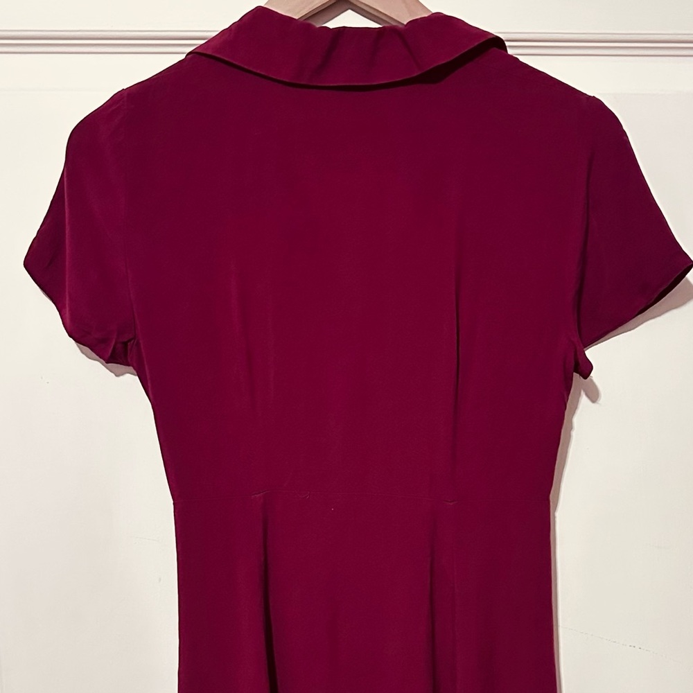 ASOS | Dress | ASOS Button-up Dress | Blood Red - Picture 4 of 12